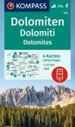 KOMPASS Wanderkarten-Set 672 Dolomiten, Dolomiti, Dolomites (4 Karten) 1:35.000. 1:35'000